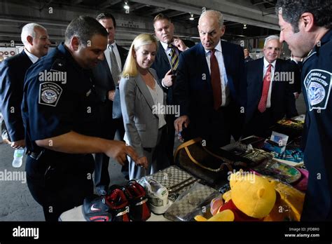 Dhs Secretary John Kelly Tours The Operations Of Us Customs And
