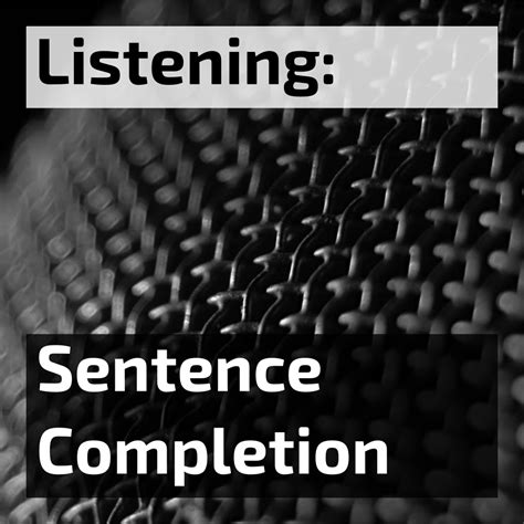 Ielts Listening Sentence Completion Alex Walls Elt