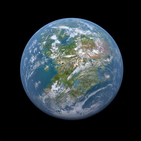 3d Model Fictional Alien Earth Like Planet 8k Turbosquid 1855746