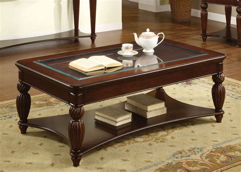 Furniture Of America Willmington Dark Cherry Coffee Table Brown