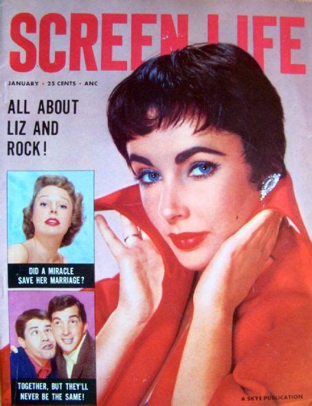 Elizabeth Taylor Screen Life Magazine January 1956 Cover