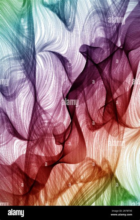 Colorful Swirling Hand Drawn Detailed Background Illustration For