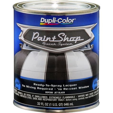 Dupli Color Paint Shop Finishing System Jet Black Paint Bsp200