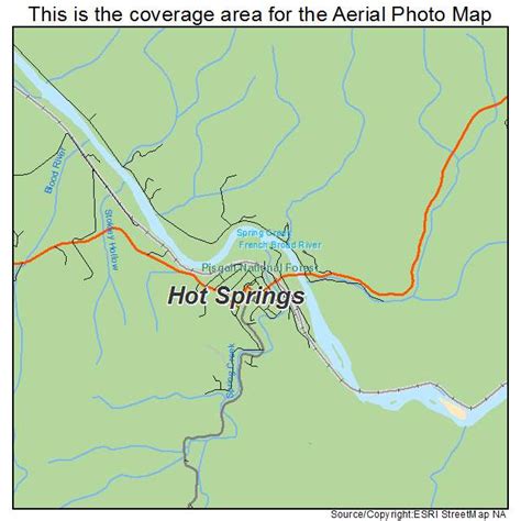 Aerial Photography Map Of Hot Springs Nc North Carolina