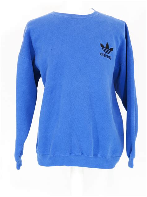 Vintage Adidas Blue Trefoil Crewneck Sweater 5 Star Vintage