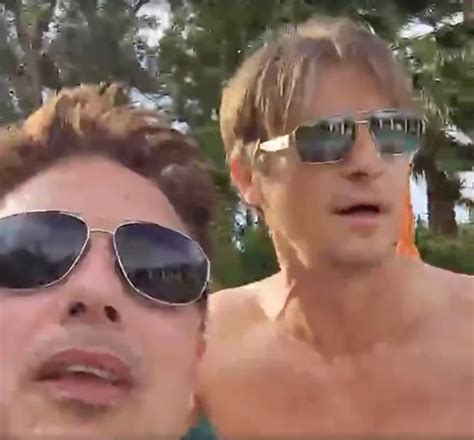 john barrowman shows facebook his husband s penis in live hot tub video mirror online