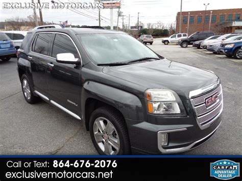 Used 2017 Gmc Terrain Fwd 4dr Denali For Sale In Greenville Sc 29607 Exclusive Motorcars