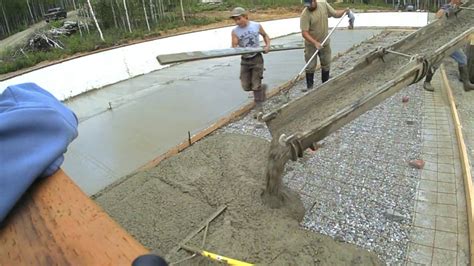 Pouring Concrete Floor Slab Flooring Site