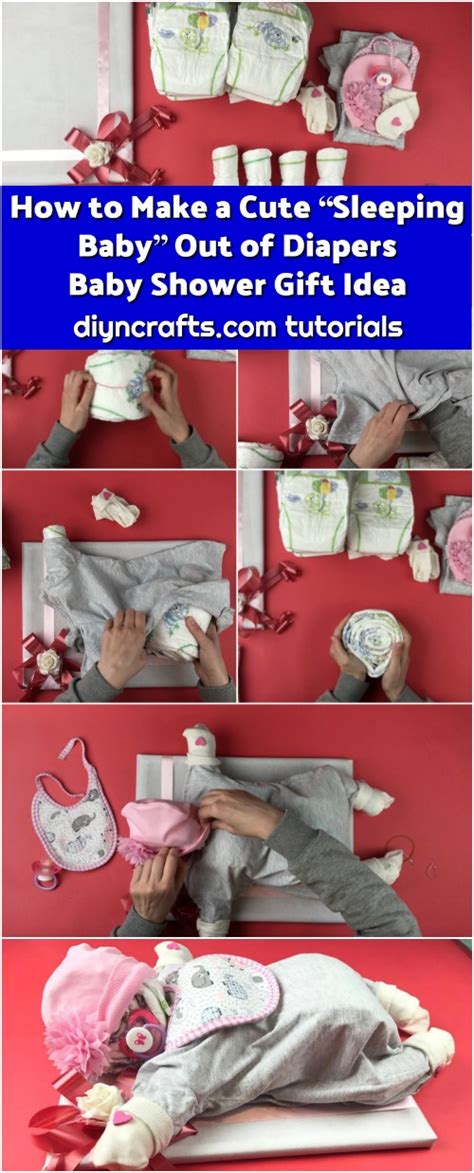 Here are 30 ideas for diy gifts to make for kids that are playful, creative and won't cost too much in time or materials. How to Make a Cute "Sleeping Baby" Out of Diapers - Baby ...
