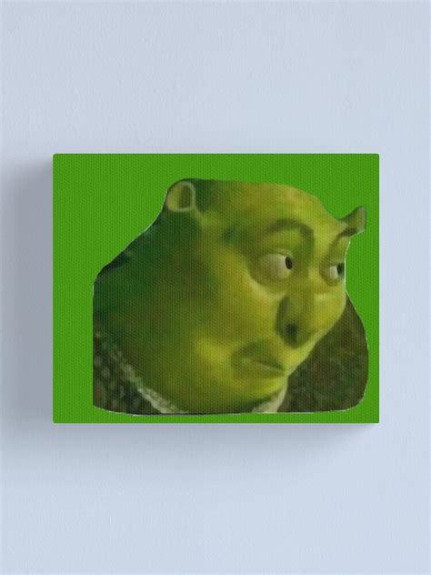 Shrek Meme Canvas Print For Sale By Danimora Redbubble