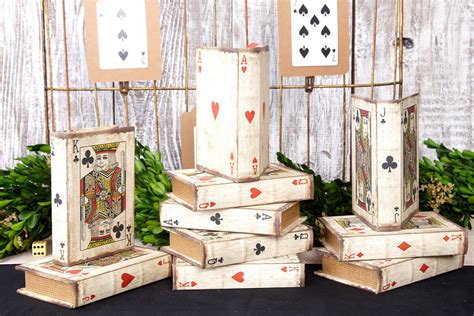Playing Card Book Boxes