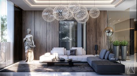 Modern Reception And Toilet Kuwait Villa On Behance Luxury Living Room