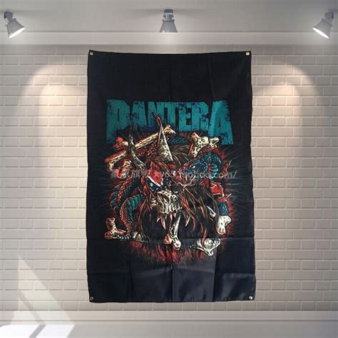 Pantera Rock Band Banners Music Hanging Flag Wall Sticker Cafe