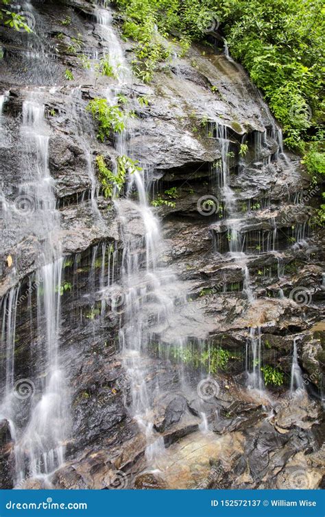 Mountain Cove Waterfall Stock Image Image Of Camping 152572137