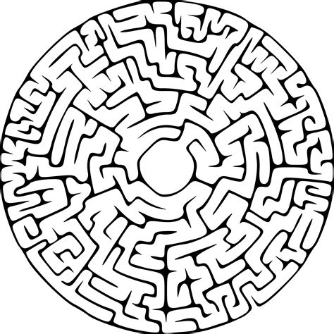 Drawn Maze Transparent Puzzle Maze Png Clipart Full Size Clipart