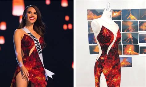 Filipino Designs Miss Universes Volcano Inspired Gown Asia Times