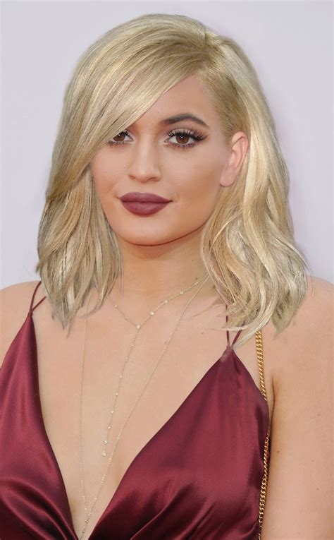 Kylie Kardashian From Kardashian Hair Swap Kims Blond Bob On Other