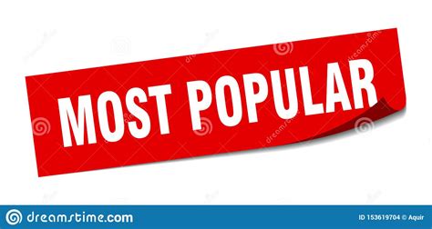 Most Popular Sticker Stock Vector Illustration Of Peel 153619704