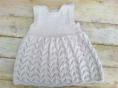 Knitting Pattern Baby Lace Dress Summer Baby Dress