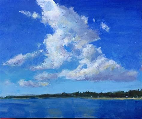 Kelley Macdonalds Paintings Summer Skies 8x10 Inch Acrylic Painting
