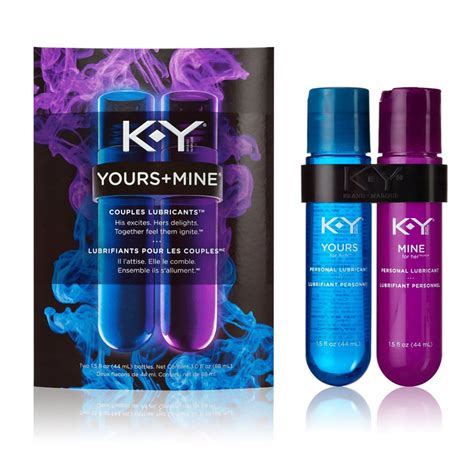 k y yours mine couples lubricant two bottles k y