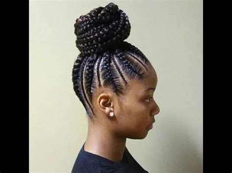 Give a twist to a regular ponytail by creating a pretty braid ponytail. CORNROWS AND PONYTAIL AFRICAN BRAIDS HAIRSTYLES 2018 - YouTube