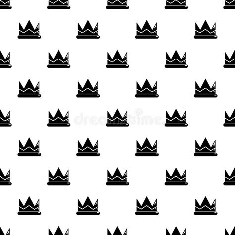 Prince Crown Pattern Vector Seamless Stock Vector Illustration Of