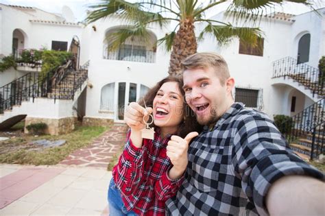Property Real Estate And Rent Concept Happy Funny Young Couple