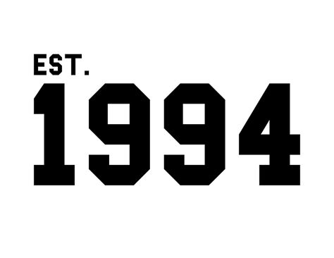 Est 1994 Black By Sharris28 Redbubble