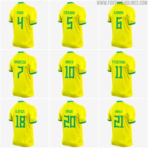 Brazil 2022 World Cup Kit Font Released Footy Headlines