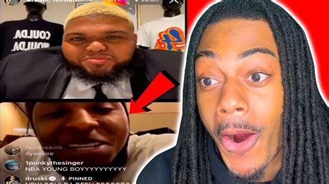 Nba Youngboy Joins Druskis Ig Live 😳 Reaction Youtube