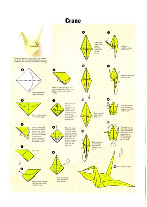 Origami Crane Instructions Easy Origami Instructions Step Patterns