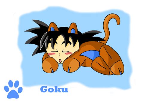Cat Goku By Dbzfannie On Deviantart