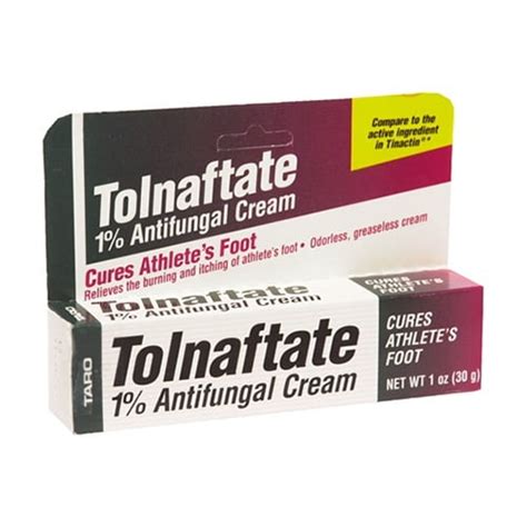 Tolnaftate Antifungal Athletes Foot Cream 1 1 Oz 30 G 2 Pack