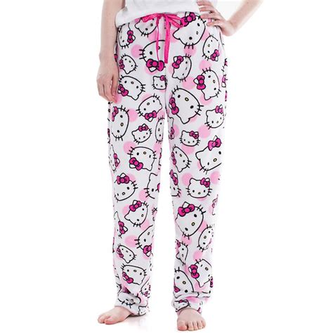 Juniors Hello Kitty Plush Pajama Pants In 2021 Pajama Pants Plush