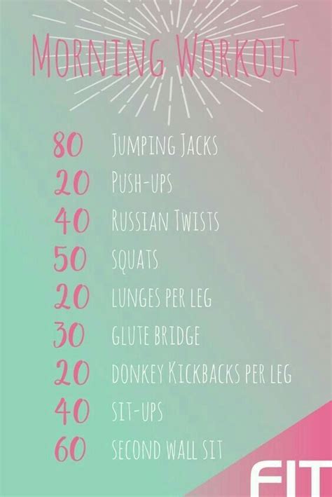 Morning Workout Routine For Women At Home In 2020 Morning Workout