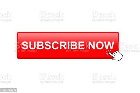 Subscribe Red Button And Notification Bells Isolated On White