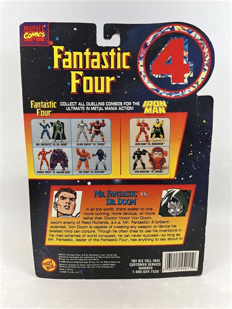 1995 Fantastic Four Metal Mania Lot Of 3 Silver Surfer Dr Doom Thing