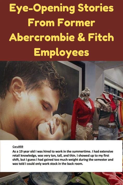 Ever Wondered What It Is Like To Work At Abercrombie Fitch Why Are All The Employees So