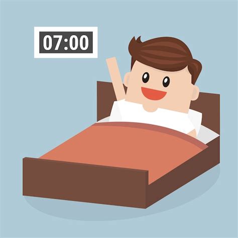 Premium Vector Businessman Wake Up Early