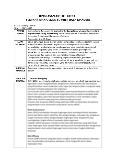 Solution Ringkasan Jurnal B Studypool