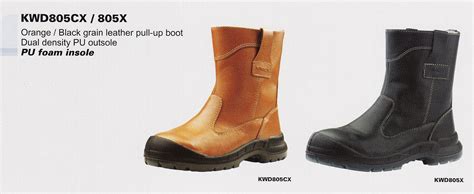 Black grain leather laced shoe. KING'S SAFETY SHOES KWD805CX / 805X - PT MEDIA MITRA PRATAMA