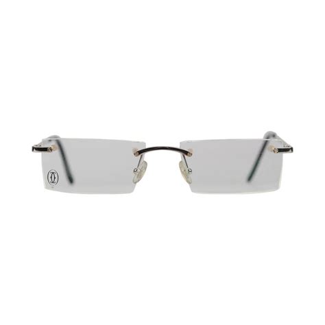 Cartier Paris Rimless Eyeglasses T Eye T8100716 Titanium 51 17 140mm Nos For Sale At 1stdibs