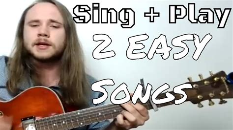 There are a lot of easy pop song to sing for those beginners who want to start learning singing, i have the list below: 2 Easy Rock Songs To Sing And Play On Guitar - YouTube