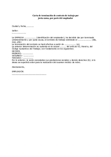 Modelo Carta De Renuncia Voluntaria De Trabajo Chile Modelo De Informe