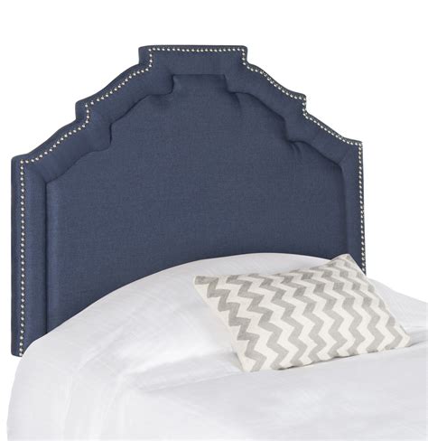 Safavieh Alexia Modern Glam Upholstered Headboard With Nail Heads