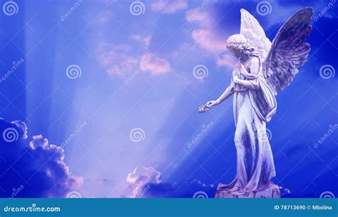 Beautiful Angel In Heaven Stock Photo Image Of Pray 78713690