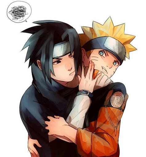Naruto Just Wants A Hug Sasunaru Naruto And Sasuke Kiss Anime