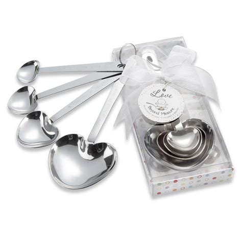 Love Beyond Measure Heart Shaped Measuring Spoons Baby Shower Set Of