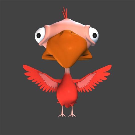 3D asset Cartoon Bird A caracter | CGTrader